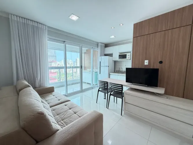 Apartamento 44 M² 1 quarto mobiliado para venda Setor Bueno com Vista para o Vaca Brava, G