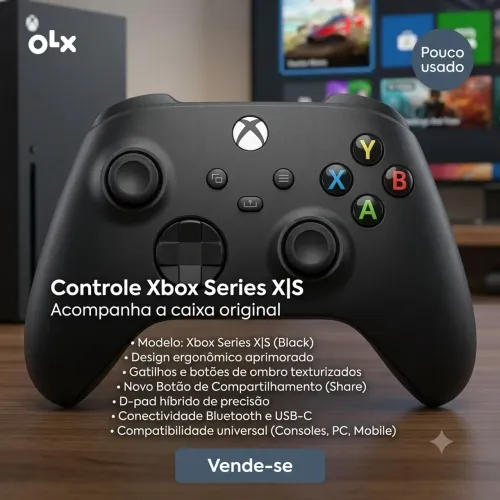 Controle Xbox Series X/S + Caixa Original
