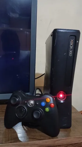 Xbox 360 Slim Desbloqueado LT + Controle.