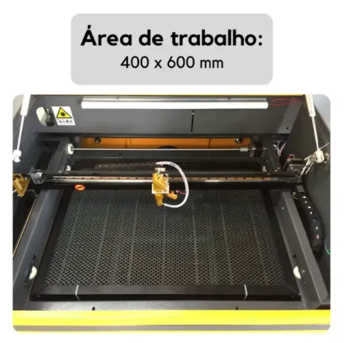 Máquina De Corte E Gravação A Laser Co2 Wer-4060 Fechada