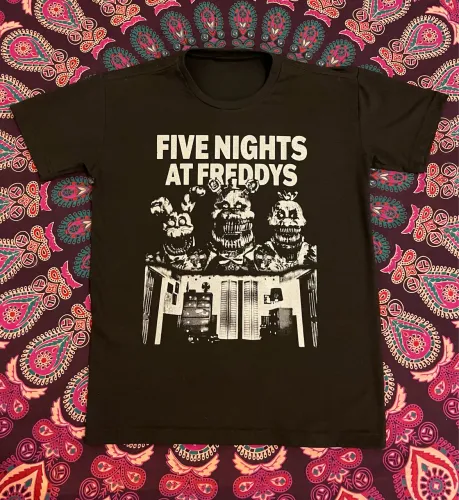 Camiseta Five Nights at Freddy?s Unissex Estampa Premium 100% Algodão
