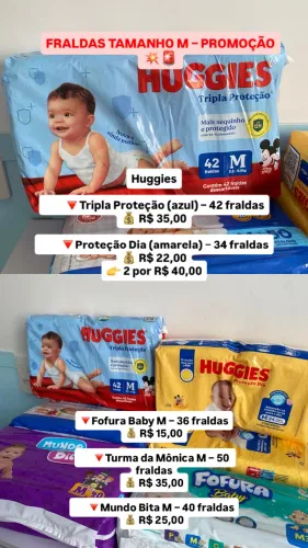 Fraldas tam M