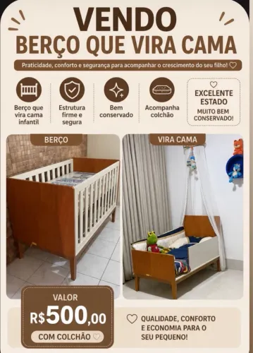 Berço 3 em 1