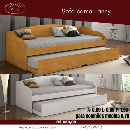 Sofá cama Fanny - à pronta entrega 