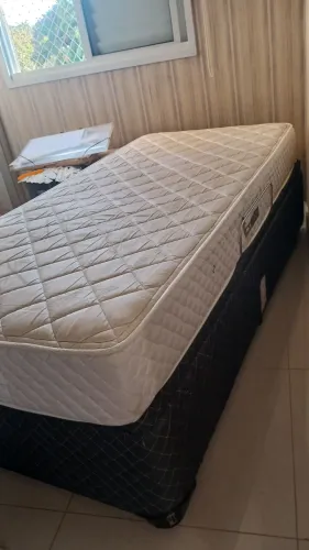 Cama Box Baú Solteiro + Colchão