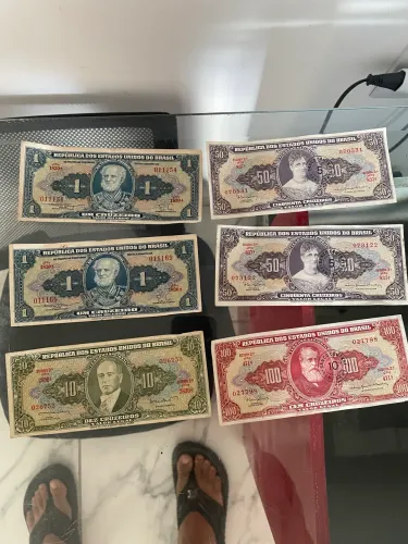 Cédulas antigas brasileiras