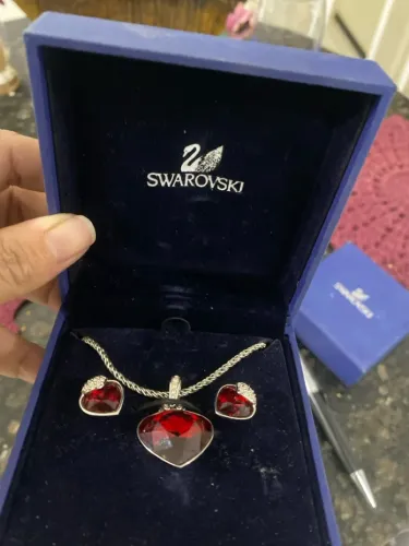 Colar e brinco Swarovski 