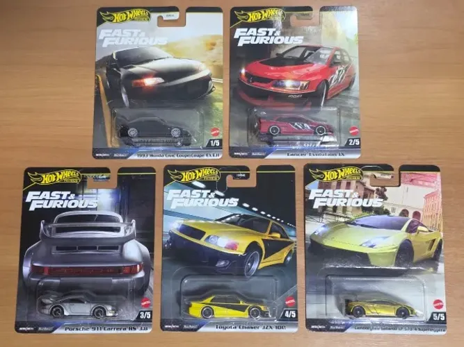 SET Completo Velozes e Furiosos - Hot Wheels Premium