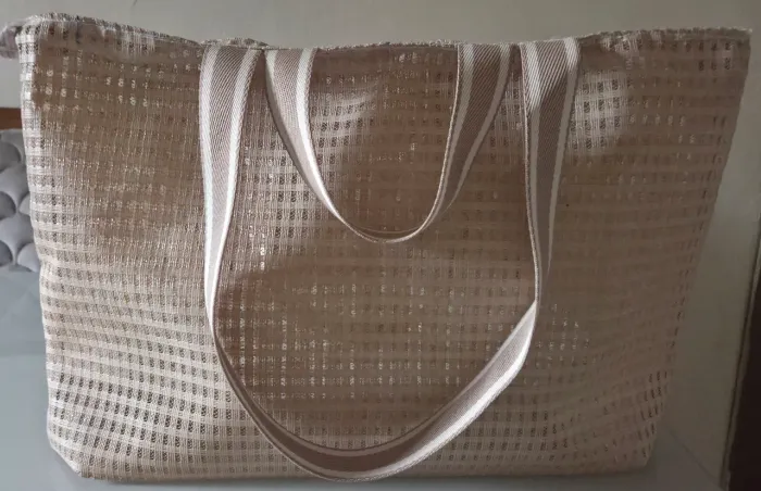Bolsa de tela trançada