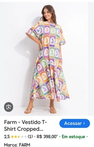 Vestido Farm Banana selo 