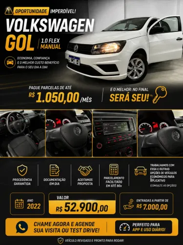 Volkswagen Gol Geração VII 1.0 12V Flex Mec. 4P 2022