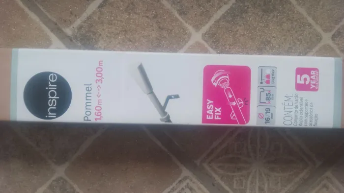 Varão Branco inspire Pommel 1,60m x 3,00m extensível. 