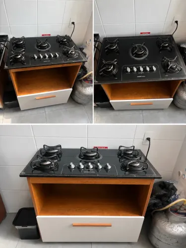 Vendo cooktop 5 bocas já com o armário.