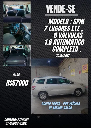 Chevrolet Spin LTZ 1.8 8V Econo.flex 5P Aut. 2017