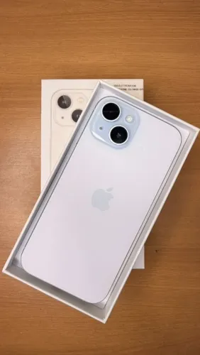 IPHONE 15 128GB VERDE ÁGUA GARANTIA APPLE ATÉ 2027 COM NF 