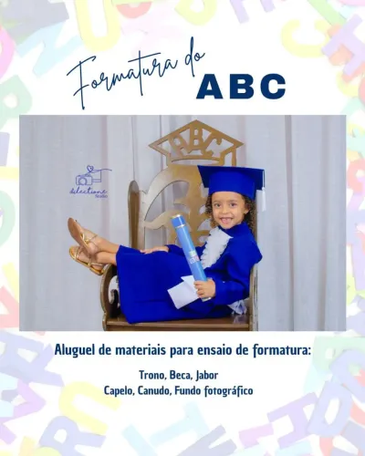 Trono / cadeira para formatura do ABC