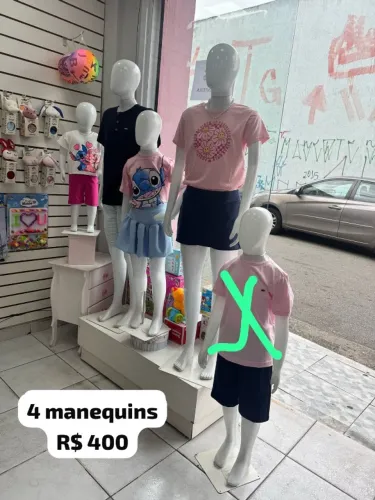 4 manequins para loja - kit R$ 400
