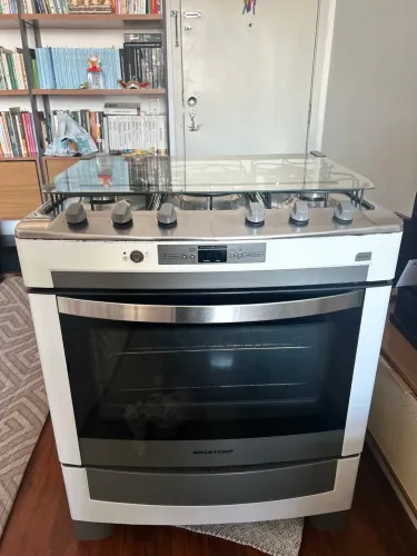 Fogão Brastemp Ative 5 Bocas Inox c/ Forno Grande | R$ 300