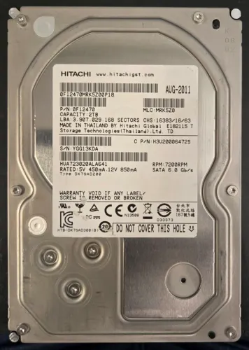 HD de 2 TB HITACH