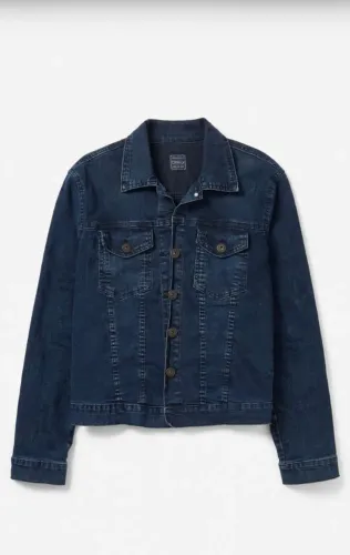 ? Jaqueta Jeans Open Up escura - Tam M/G