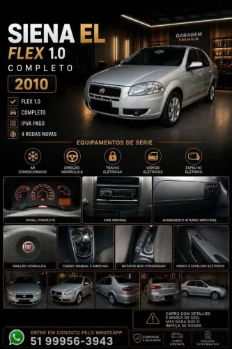 Fiat Siena EL Celeb. 1.0 MPI Fire Flex 8V 4P 2010