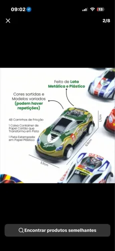 Kit 48 Carrinhos de Fricção + Pista Infantil Completa