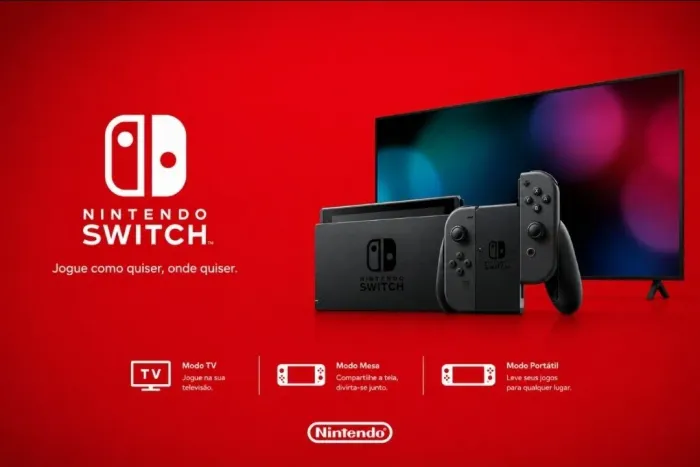 Nintendo Switch 32gb Cinza E Preto Cor Cinza/preto<br>
