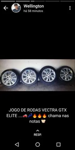 Rodas vectra gtx completo
