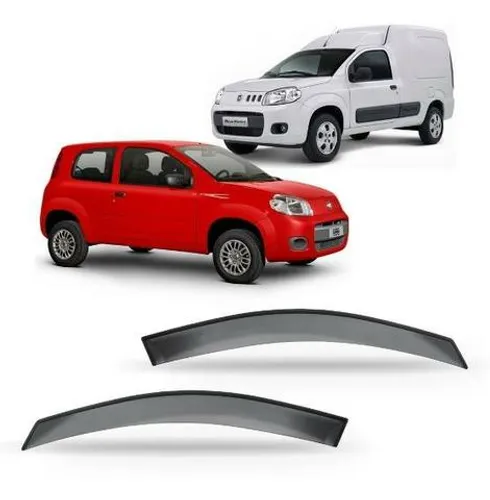 Calha De Chuva Defletor Fiat Novo Uno Fiorino 2p todos socqd qvlcn