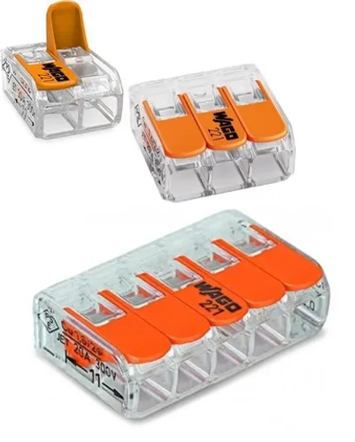 Conector Wago Compacto Emenda Modelo 221