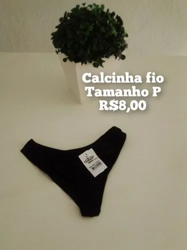 Calcinhas tamanho P e M conforto e qualidade