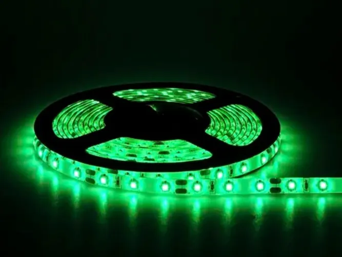 COD-CP422 1 Metro de Fita Led 5050 Ip66 Verde Com Silicone Arduino Automação Robotica