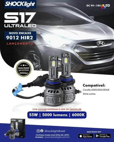 Led Ultraled Nano S17 9012-hir2 Corolla Ix35 - Edge