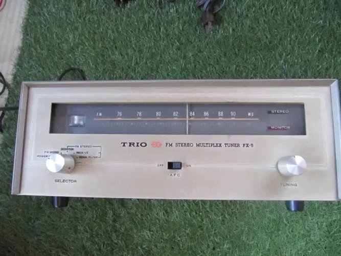 trio fm stereo multiplex tuner fx-5 tubo de vacuo 100% valvulado lindo