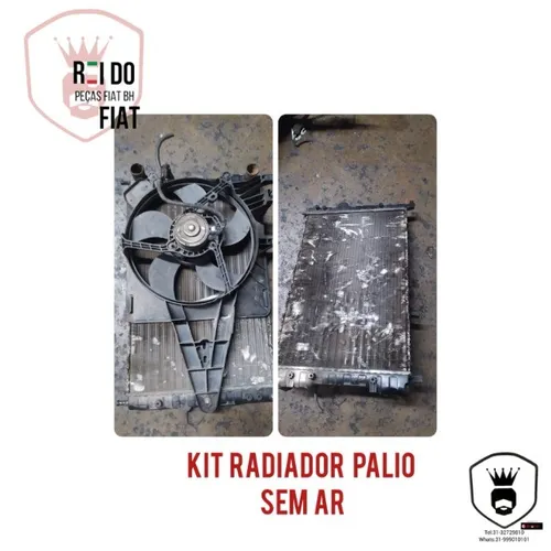 kit radiador sem ar fiat palio 