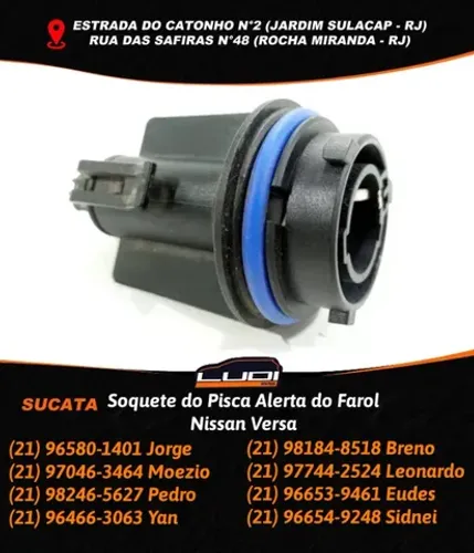 Soquete do Pisca Alerta do Farol Nissan Versa