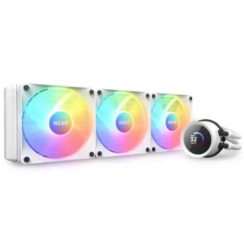 Water Cooler Nzxt Kraken 360, Rgb, Branco, Display LCD, AMD/Intel