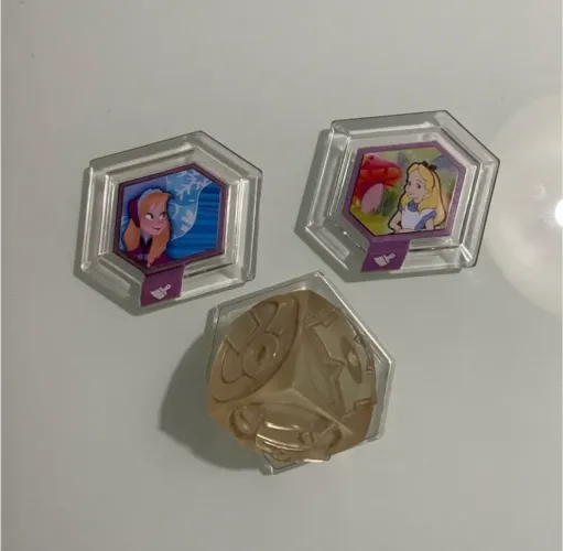 Kit Discos Disney Infinity para Wii Ana (Frozen), Alice e cristal piratas Caribe