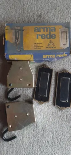 2 Ganchos de embutir para Rede - Arma Rede Aliança