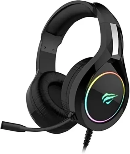 Havit Fone de Ouvido, Gamer, Iluminação RGB, com Microfone, Falante de 50mm, Conector 3.5