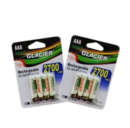 Kit 8 Pilhas Recarregáveis AAA 2700mah