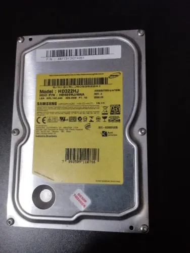 Hd Interno Sata Samsung 320gb Modelo Hd322HJ