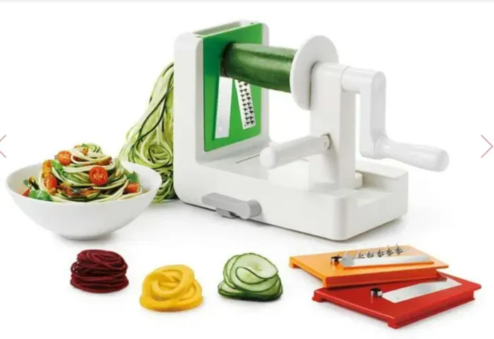 Fatiador Espiral para Legumes com 3 Lâminas em Aço Inox OXO