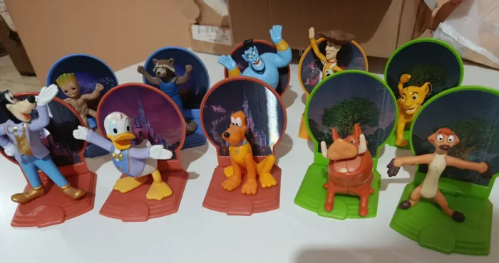 Bonecos Disney McDonald's sem repetição