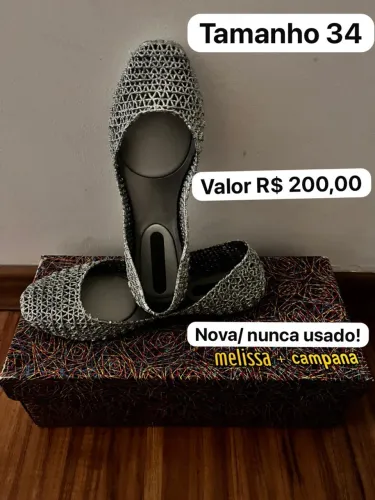 Sandália Melissa + Campana Tamanho 34