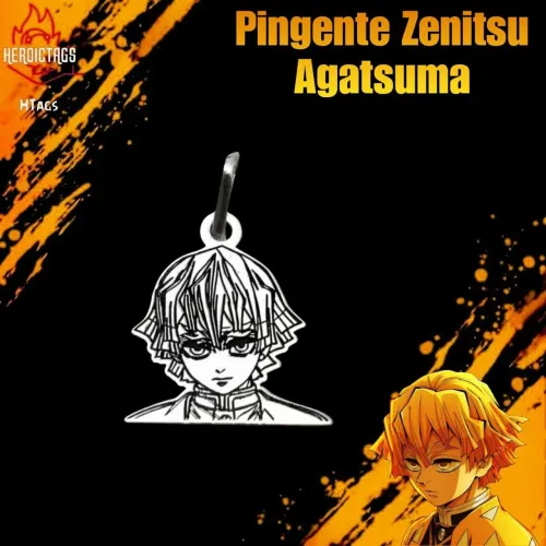 Pingente de Prata - Zenitsu Agatsuma (Kimetsu no Yaiba)