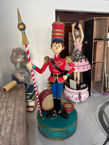 Boneco Soldadinho em Escultura de Vidro