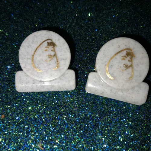 Angélica Par de prendedores de folhas Pequenos da Angélica