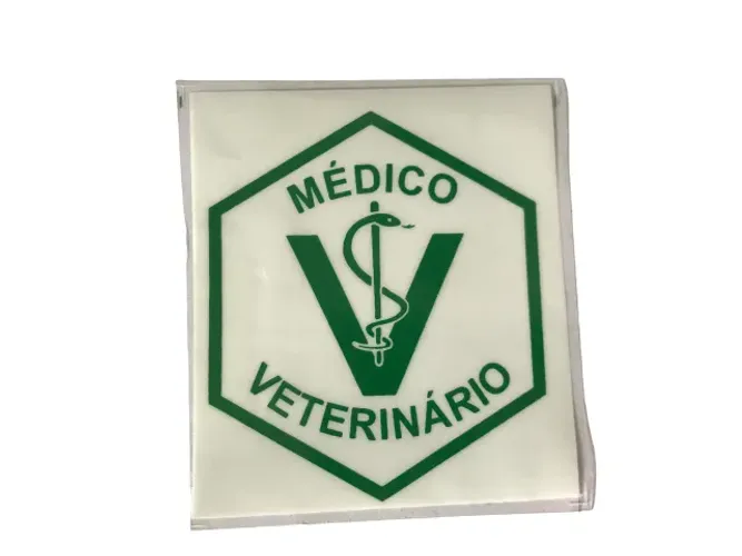 Adesivo Médico Veterinário para colar no vidro do carro