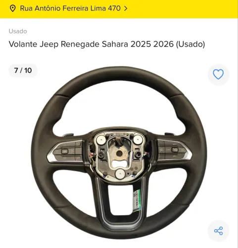 Volante Jeep Renegade Sahara 2025/2026